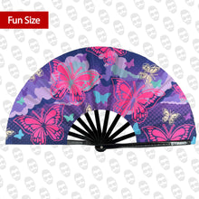 Load image into Gallery viewer, Clouds and Butterflies UV Fan