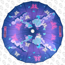 Load image into Gallery viewer, Clouds and Butterflies UV Parasol