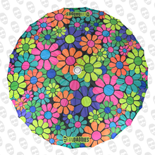 Load image into Gallery viewer, Electric Flowers UV Parasol