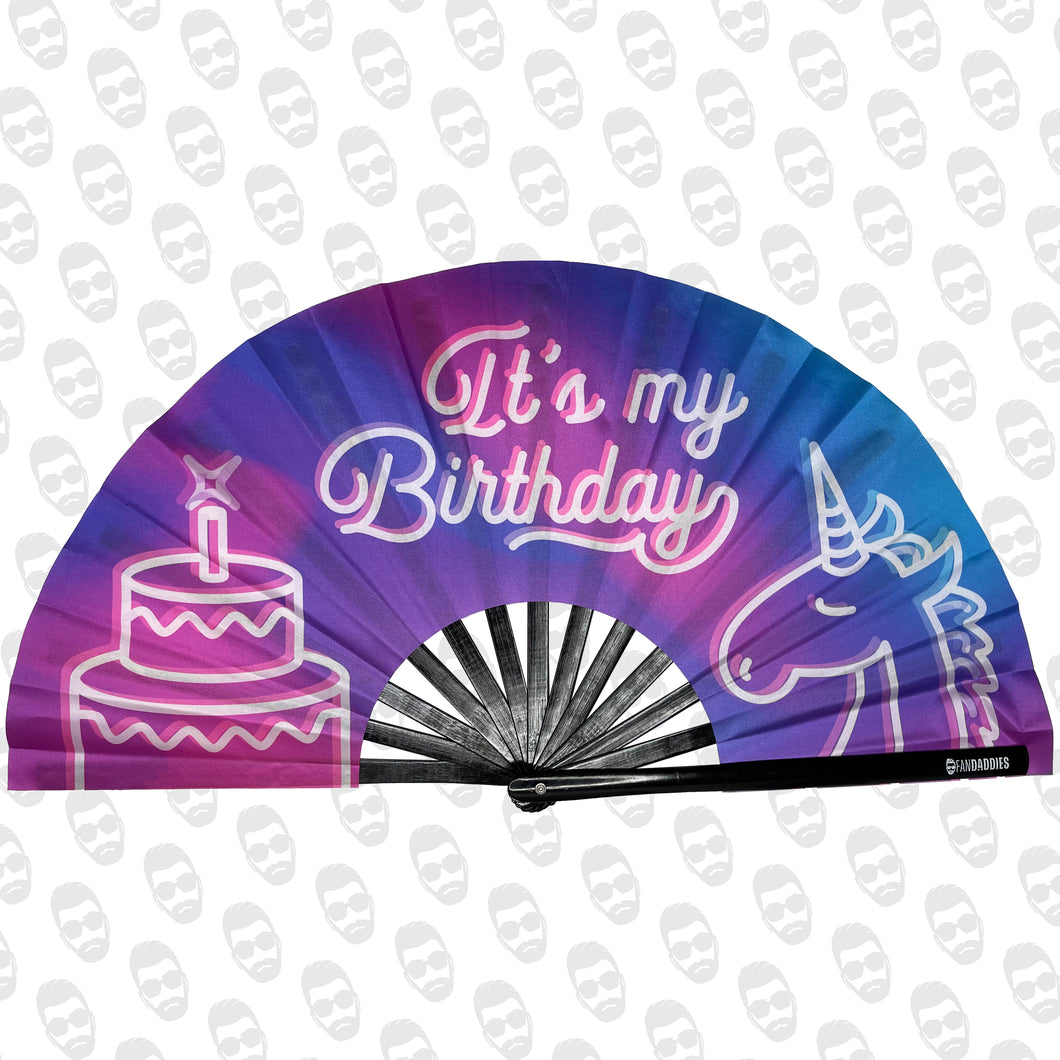 It's My Birthday Unicorn UV Fan