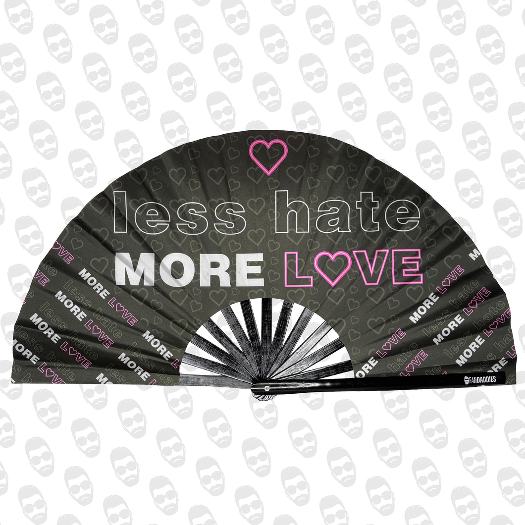 Less Hate More Love UV Fan