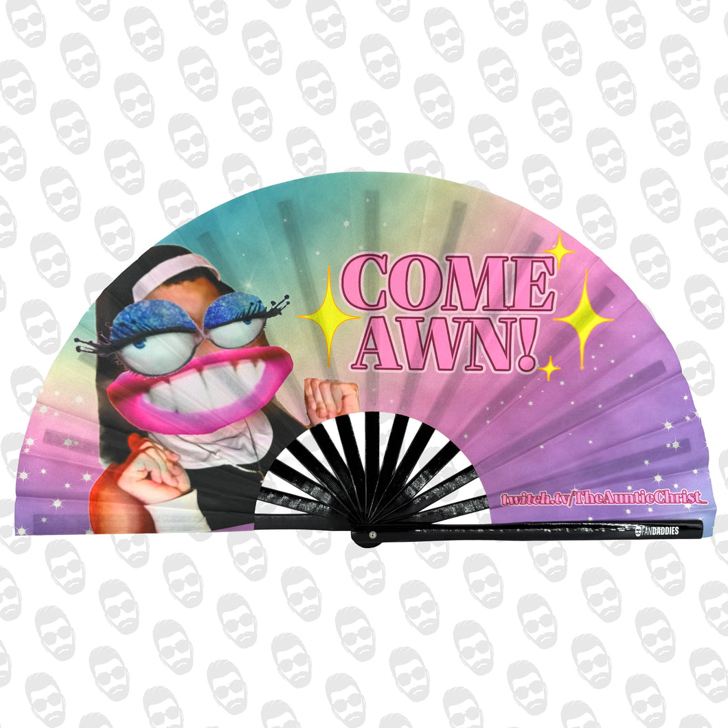 TheAuntieChrist_ COME AWN! UV Fan