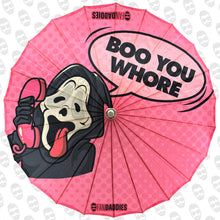 Load image into Gallery viewer, Boo You Whore Ghostie Parasol
