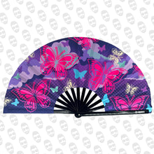 Load image into Gallery viewer, Clouds and Butterflies UV Fan
