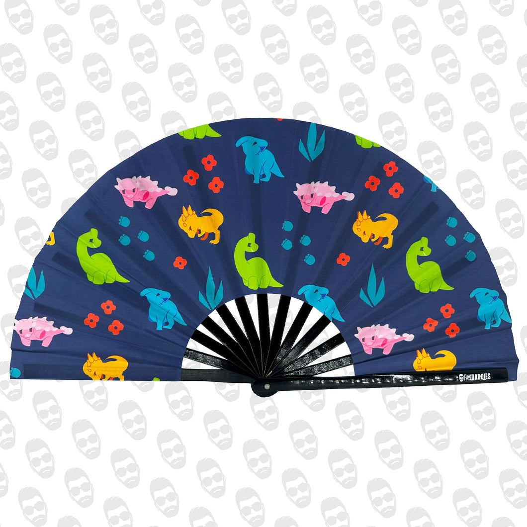 Dinosaurs and Flowers UV Fan