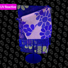 Load image into Gallery viewer, Electric Flowers UV Pashmina
