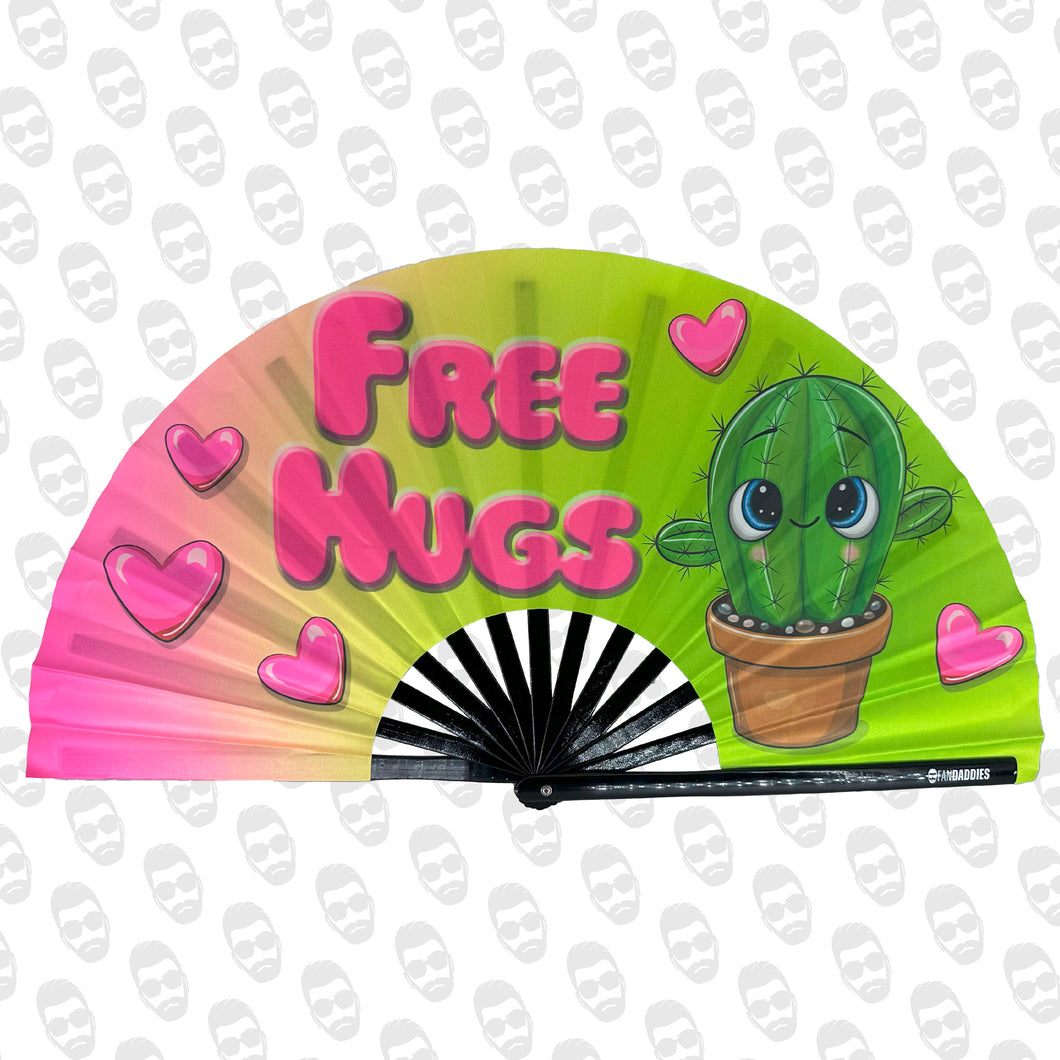 Free Hugs Cactus UV Fan