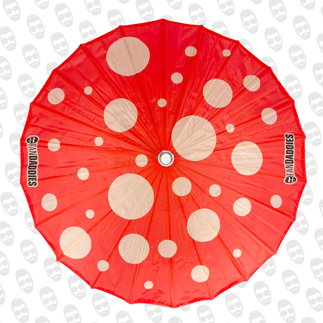 Red Mushroom Head UV Parasol