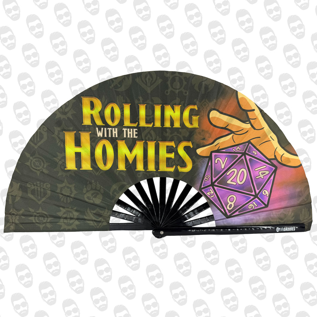Rolling With The Homies D20 UV Fan