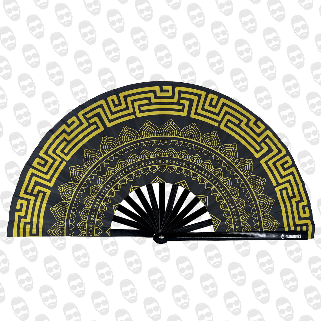 Gold Mandala UV Fan