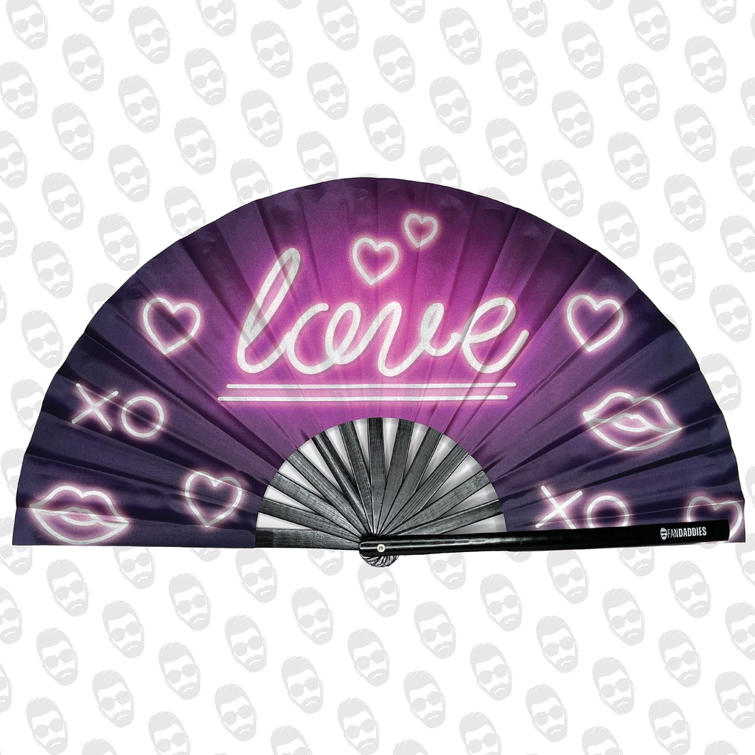 Neon Love UV Fan