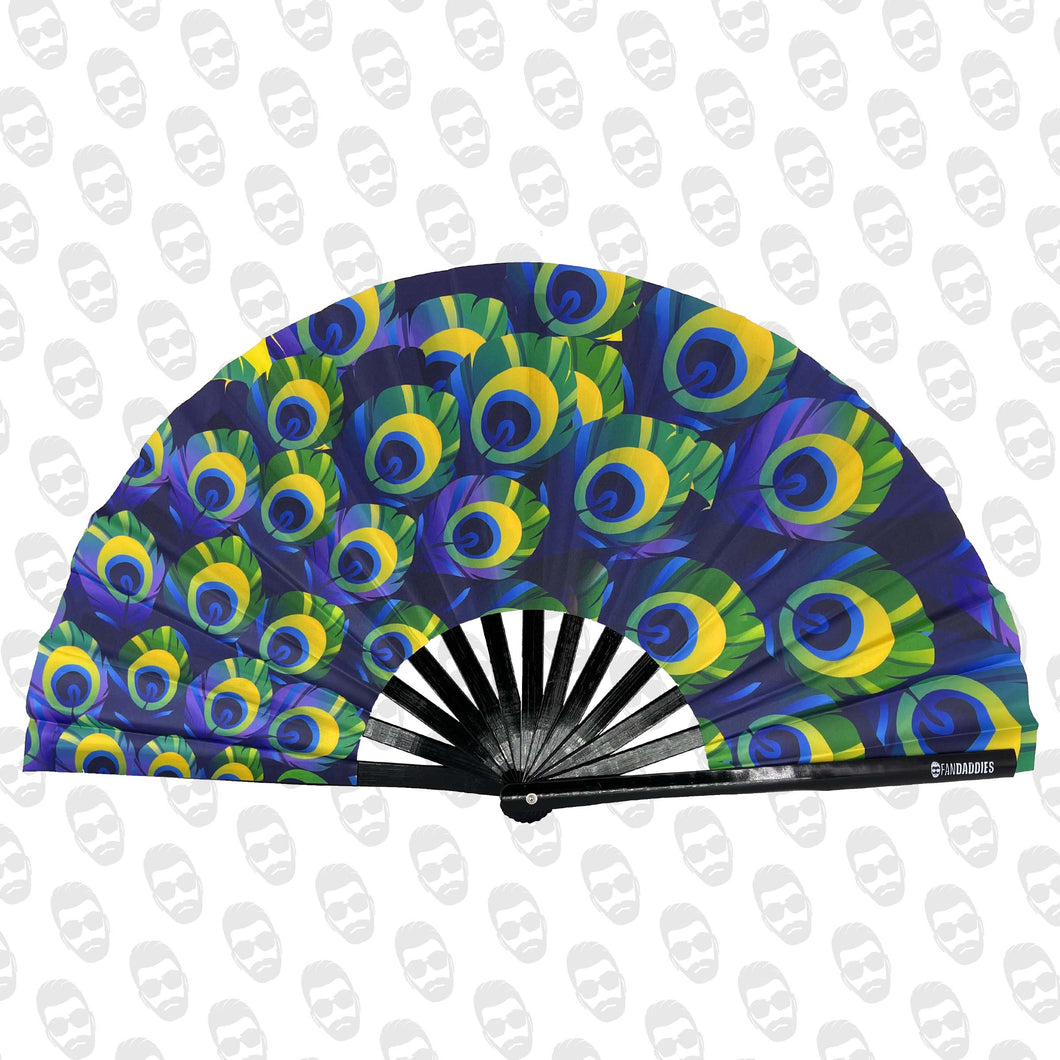 Peacock Feathers UV Fan