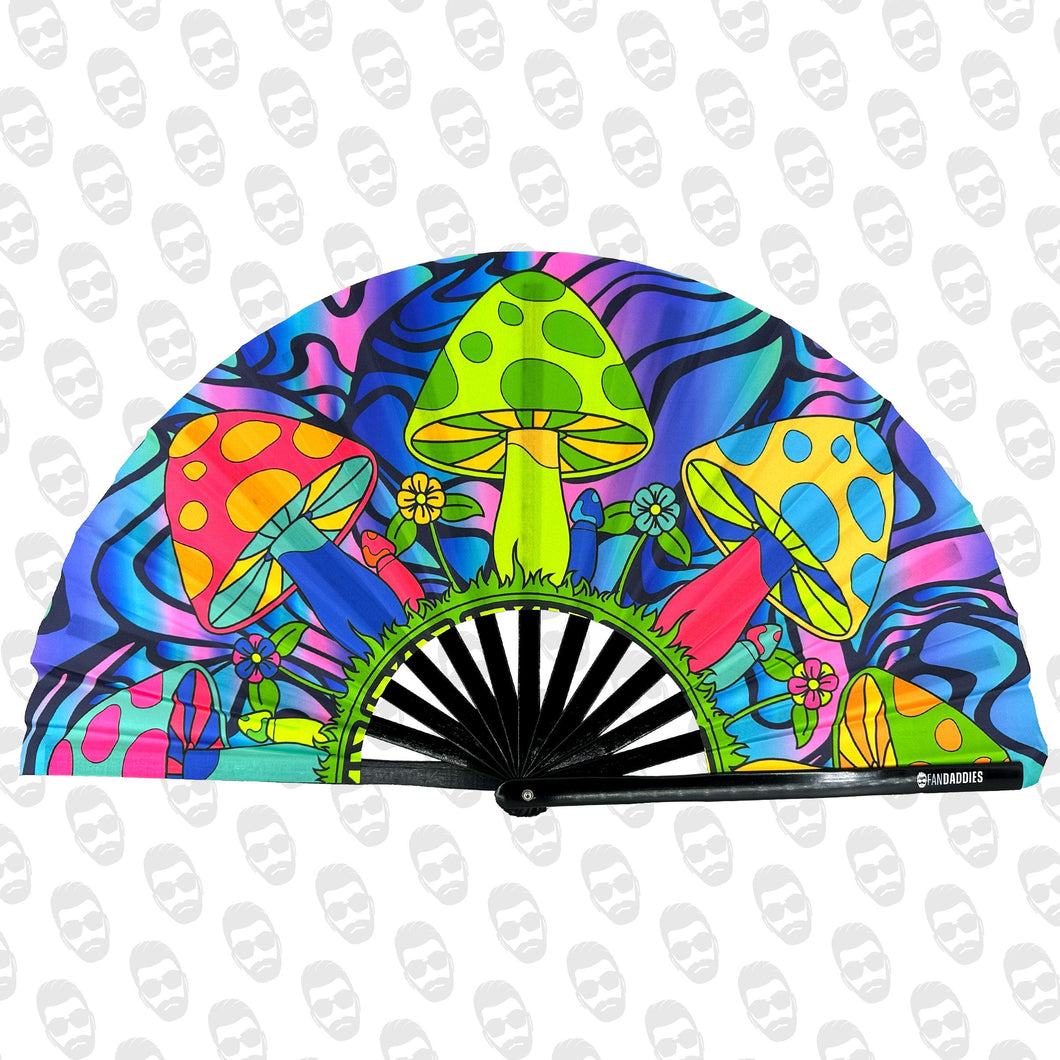 Trippy Mushroom UV Fan