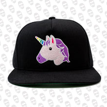 Load image into Gallery viewer, Unicorn Emoji Snapback Hat
